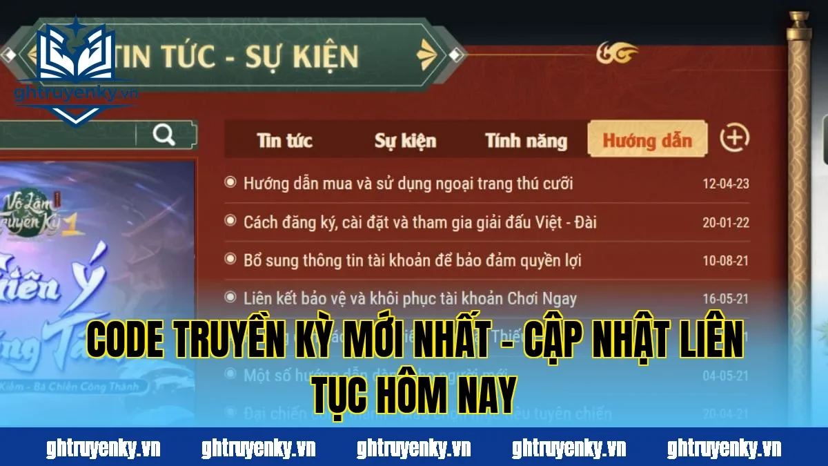 Code Truyền Kỳ Mới Nhất – Cập Nhật Liên Tục Hôm Nay