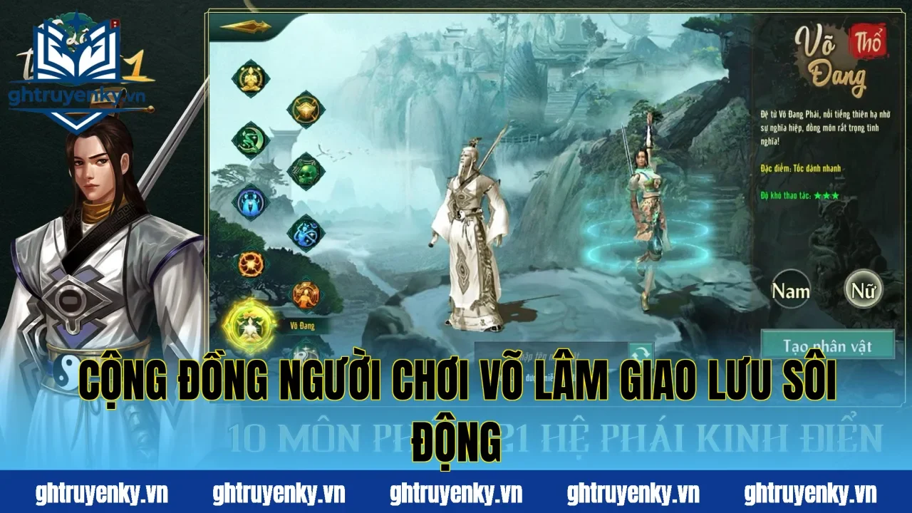 Cộng đồng người chơi Võ Lâm giao lưu sôi động