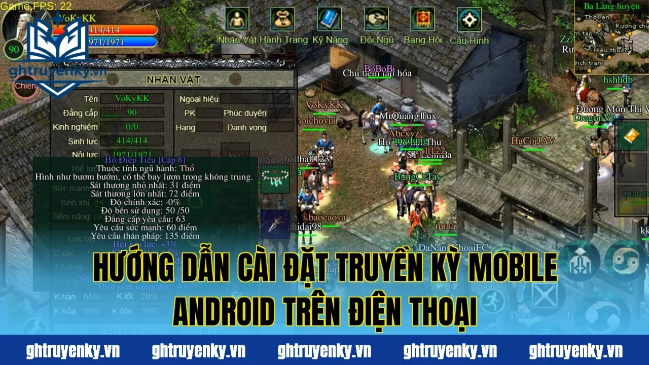 Hướng dẫn cài đặt Truyền Kỳ Mobile Android trên điện thoại