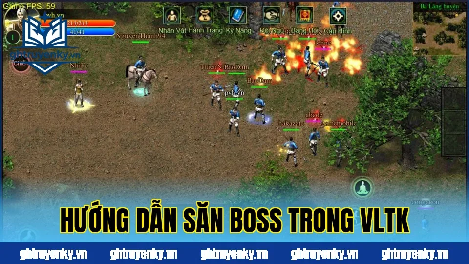 Hướng dẫn săn boss trong VLTK