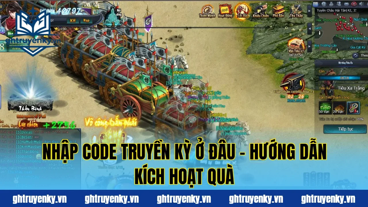 Nhập Code Truyền Kỳ Ở Đâu – Hướng Dẫn Kích Hoạt Quà