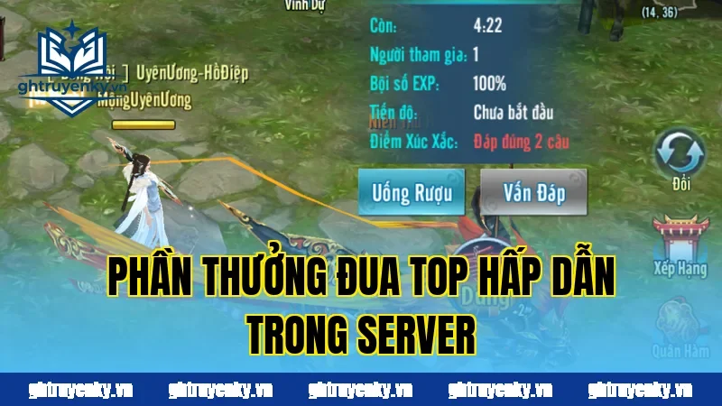 Phần thưởng đua top hấp dẫn trong server