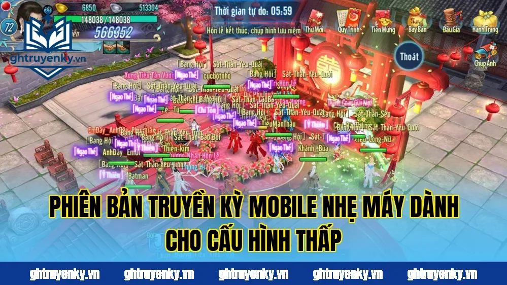 Phiên bản Truyền Kỳ Mobile nhẹ máy dành cho cấu hình thấp