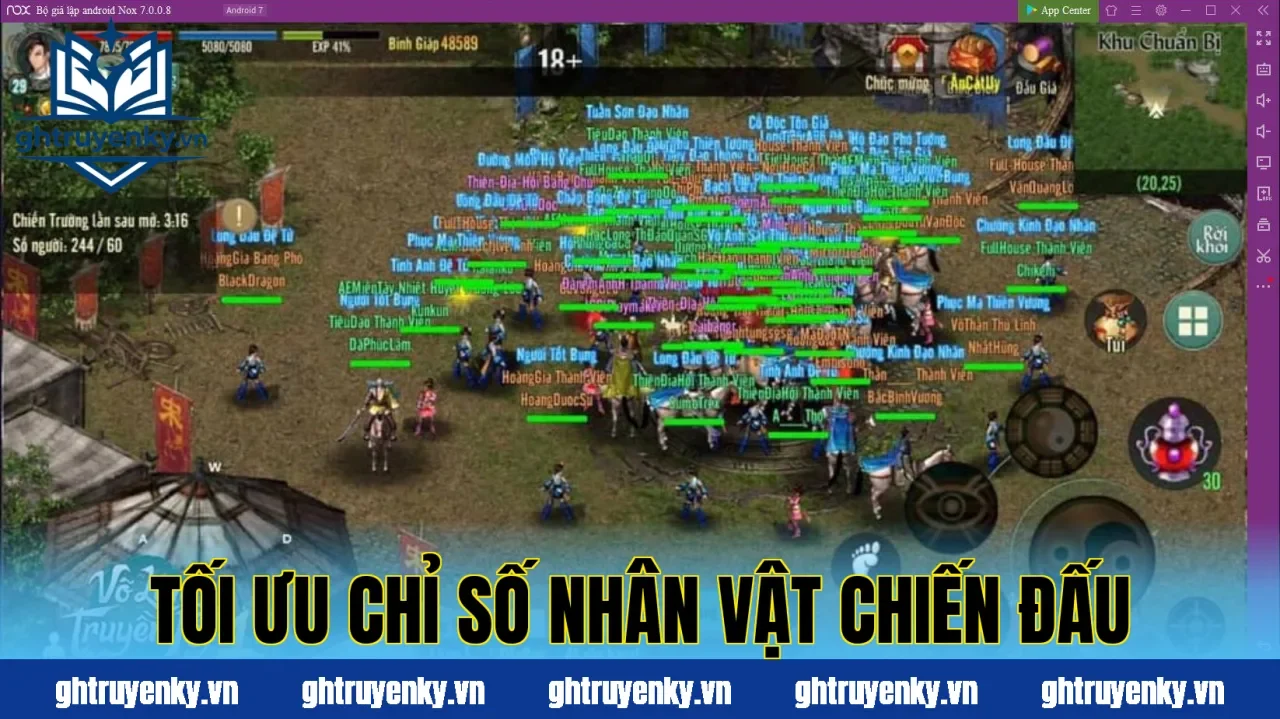 Tối ưu chỉ số nhân vật chiến đấu